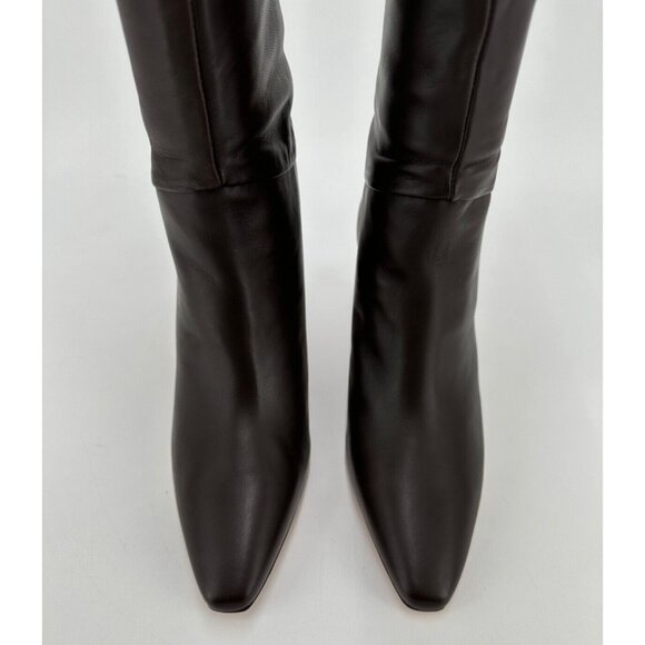 Everlane The Knee-High Banana Heel Boot in Brown Leather sz 6 Women's Pull-on - Picture 3 of 6